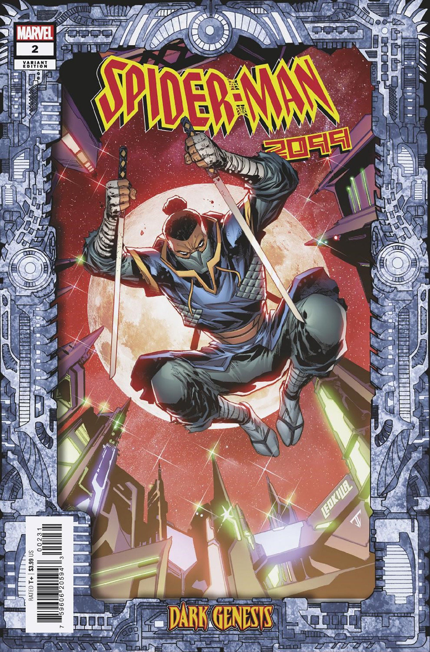 Spider-Man 2099: Dark Genesis 2 Ken Lashley Frame Variant | Dragon's Lair Comics and Fantasy Houston TX