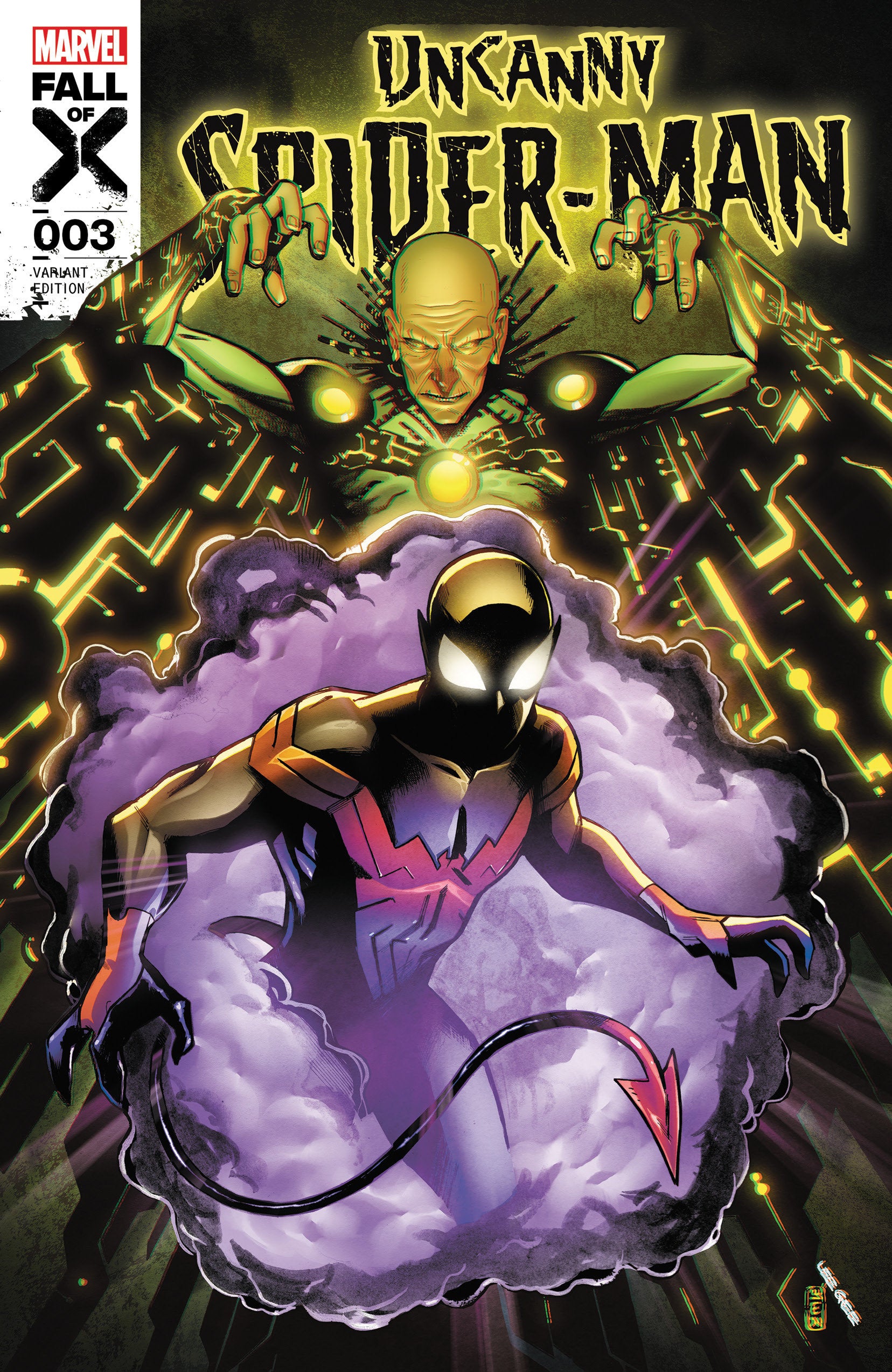 Uncanny Spider-Man 3 Lee Garbett Variant [Fall] | Dragon's Lair Comics and Fantasy Houston TX