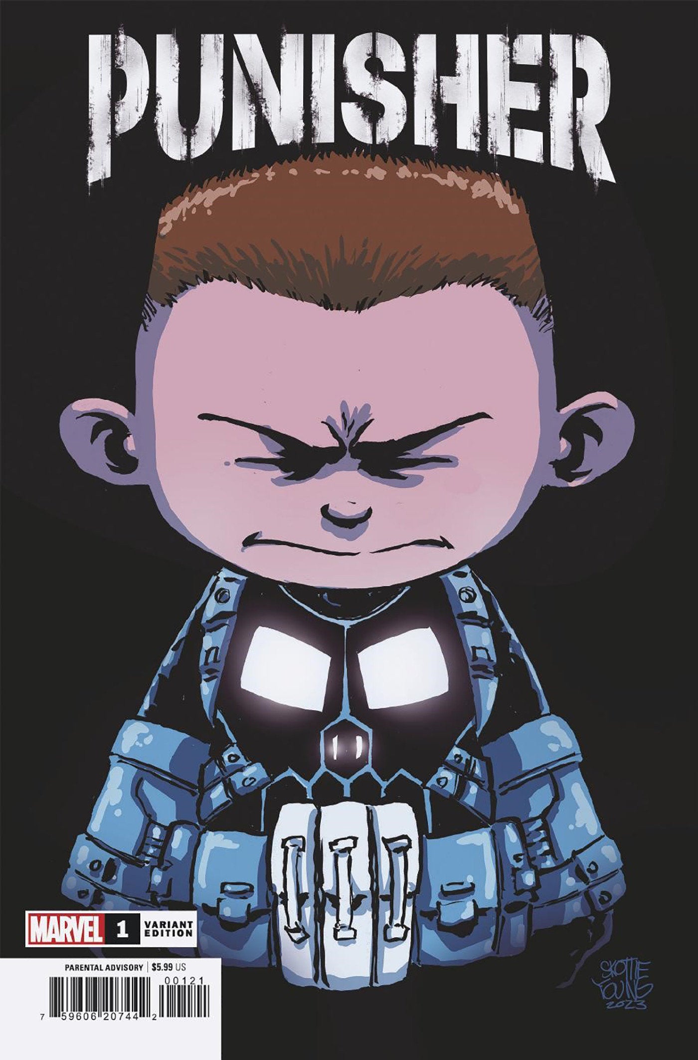 Punisher 1 Skottie Young Variant | Dragon's Lair Comics and Fantasy Houston TX