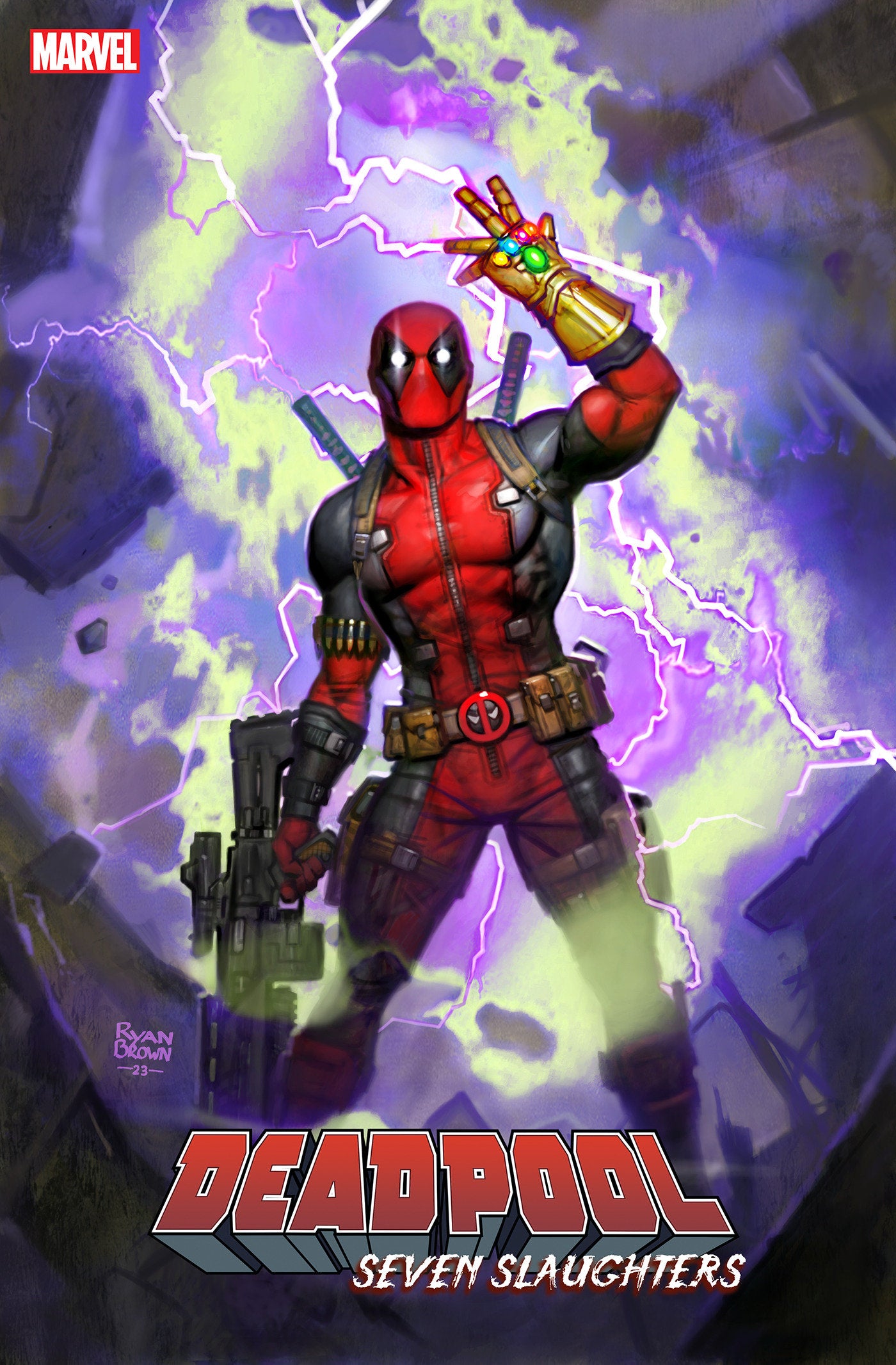 Deadpool: Seven Slaughters 1 Ryan Brown Variant | Dragon's Lair Comics and Fantasy Houston TX