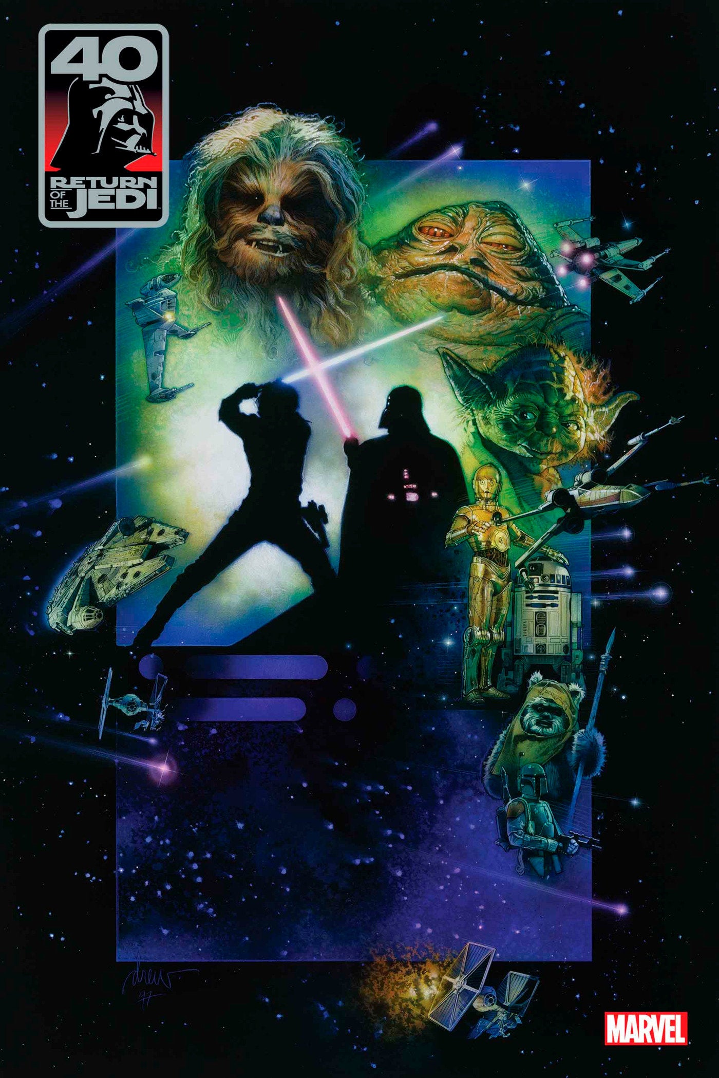 Star Wars: Return Of The Jedi - The 40th Anniversary Covers By Chris Sprouse 1 Movie Poster Variant | Dragon's Lair Comics and Fantasy Houston TX