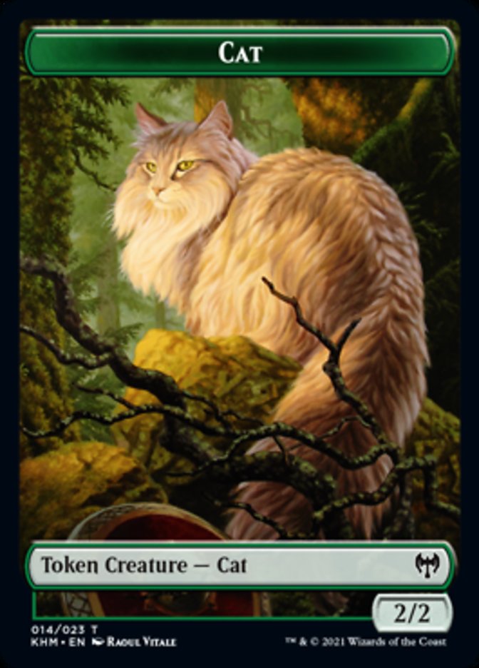 Cat Token [Kaldheim Tokens] | Dragon's Lair Comics and Fantasy Houston TX