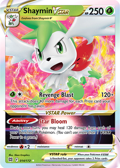 Shaymin VSTAR (014/172) [Sword & Shield: Brilliant Stars] | Dragon's Lair Comics and Fantasy Houston TX