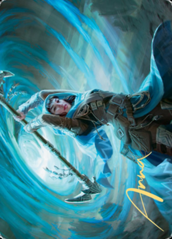 Sea Gate Stormcaller Art Card (Gold-Stamped Signature) [Zendikar Rising Art Series] | Dragon's Lair Comics and Fantasy Houston TX