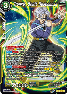 Trunks, Spirit Resonance (EX18-03) [Namekian Boost] | Dragon's Lair Comics and Fantasy Houston TX