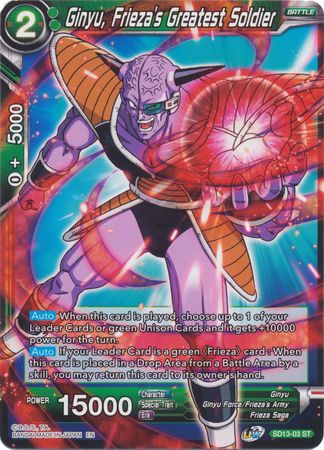 Ginyu, Frieza's Greatest Soldier (Starter Deck - Clan Collusion) (SD13-03) [Rise of the Unison Warrior] | Dragon's Lair Comics and Fantasy Houston TX