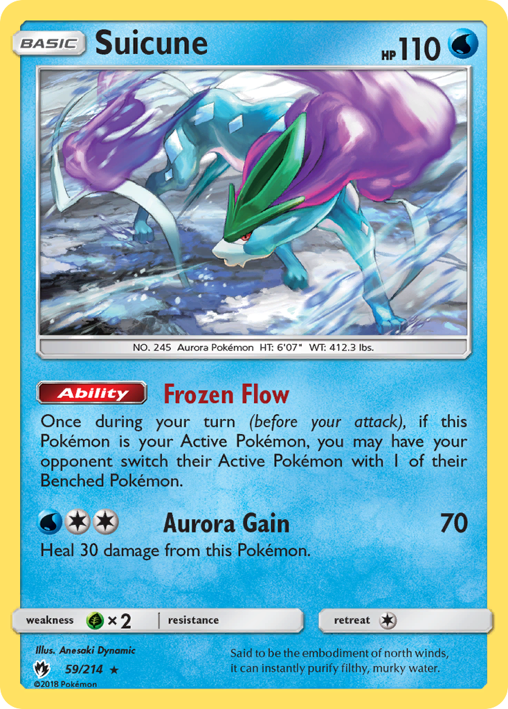 Suicune (59/214) [Sun & Moon: Lost Thunder] | Dragon's Lair Comics and Fantasy Houston TX