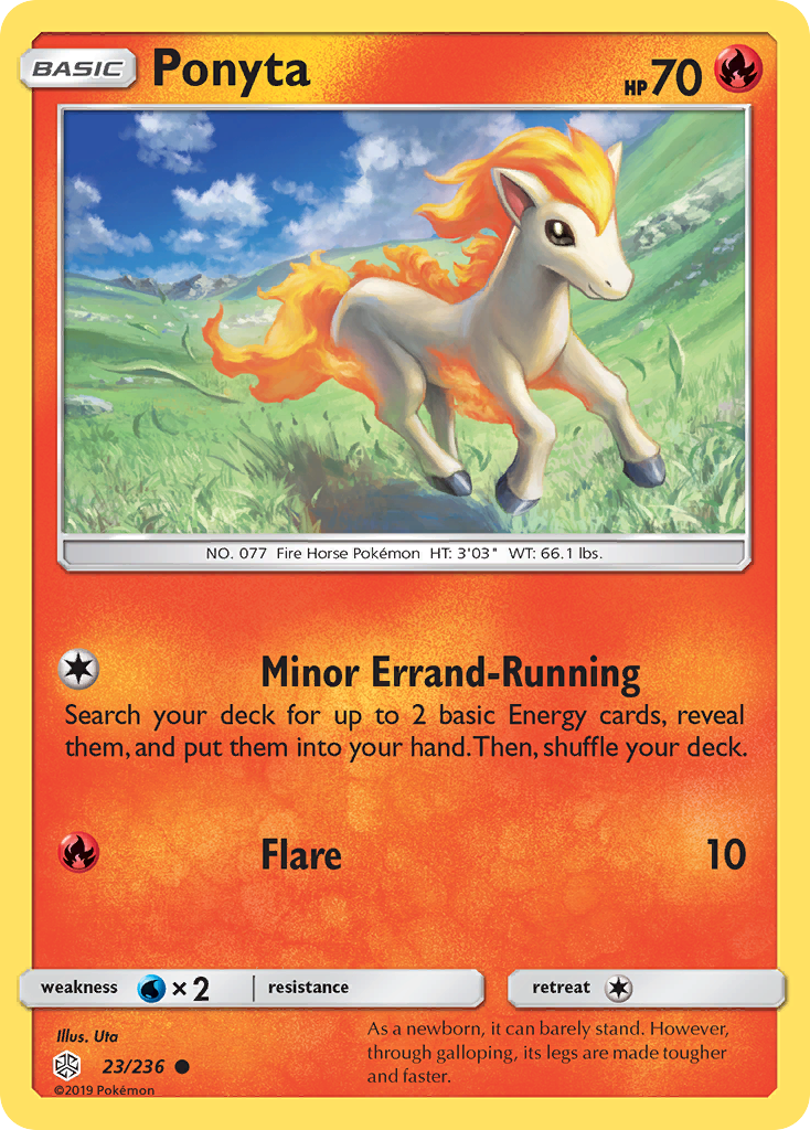 Ponyta (23/236) [Sun & Moon: Cosmic Eclipse] | Dragon's Lair Comics and Fantasy Houston TX