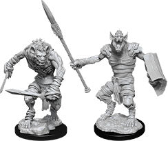 Wizkids Dungeons and Dragons Nolzur`s Marvelous Unpainted Miniatures: W12 Gnoll & Gnoll Flesh Gnawer | Dragon's Lair Comics and Fantasy Houston TX