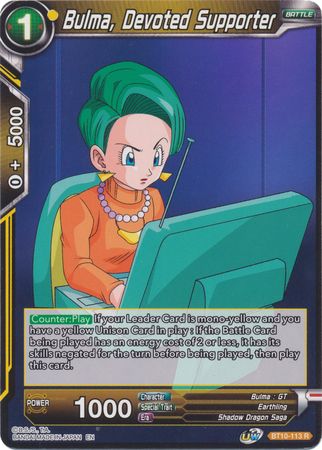 Bulma, Devoted Supporter (BT10-113) [Rise of the Unison Warrior] | Dragon's Lair Comics and Fantasy Houston TX