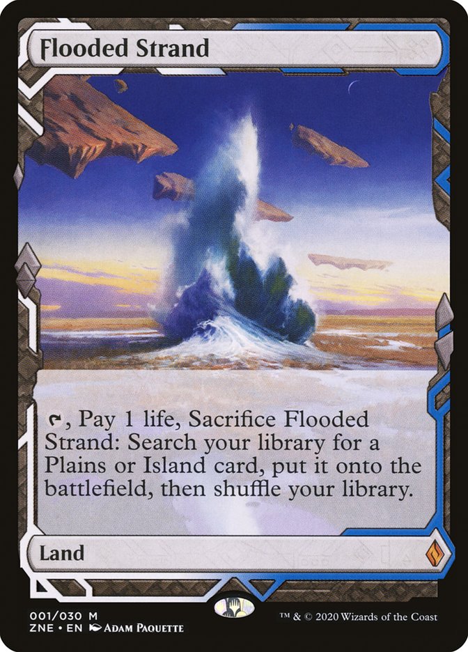 Flooded Strand (Expeditions) [Zendikar Rising Expeditions] | Dragon's Lair Comics and Fantasy Houston TX