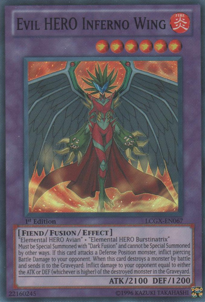 Evil HERO Inferno Wing [LCGX-EN067] Super Rare | Dragon's Lair Comics and Fantasy Houston TX