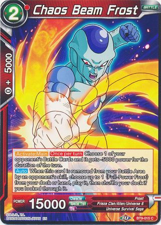 Chaos Beam Frost (BT9-015) [Universal Onslaught] | Dragon's Lair Comics and Fantasy Houston TX