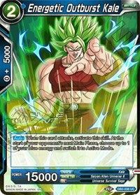 Energetic Outburst Kale (Divine Multiverse Draft Tournament) (DB2-038) [Tournament Promotion Cards] | Dragon's Lair Comics and Fantasy Houston TX