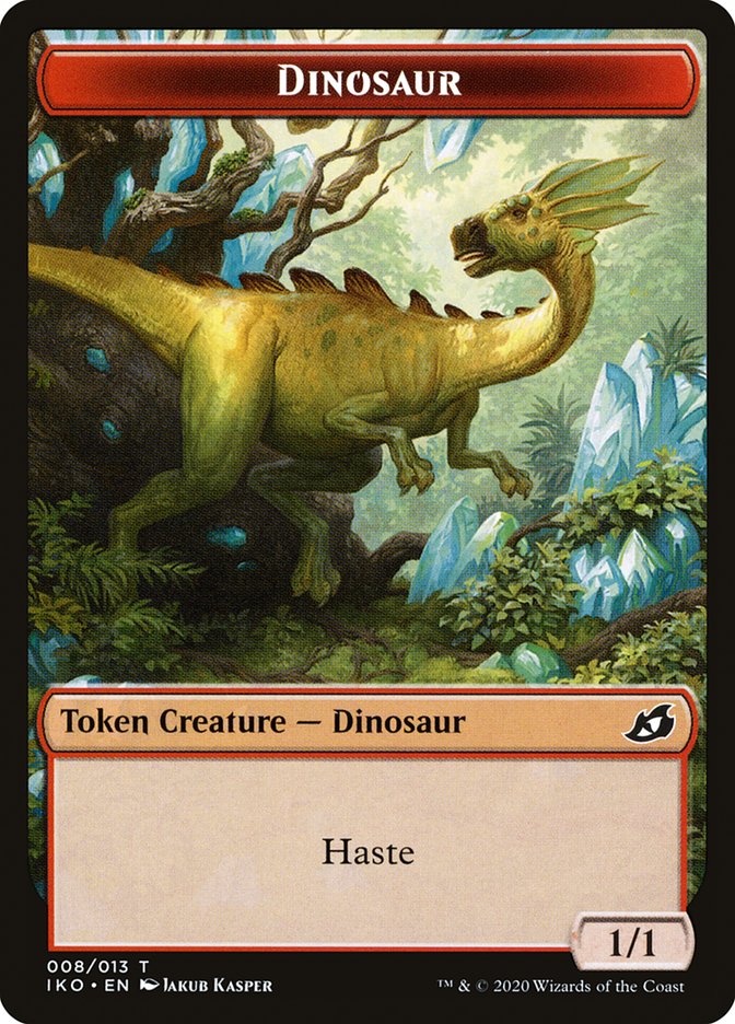 Dinosaur Token [Ikoria: Lair of Behemoths Tokens] | Dragon's Lair Comics and Fantasy Houston TX