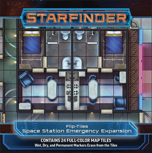 Starfinder RPG: Flip-Tiles - Space Station Emergency Expansion | Dragon's Lair Comics and Fantasy Houston TX