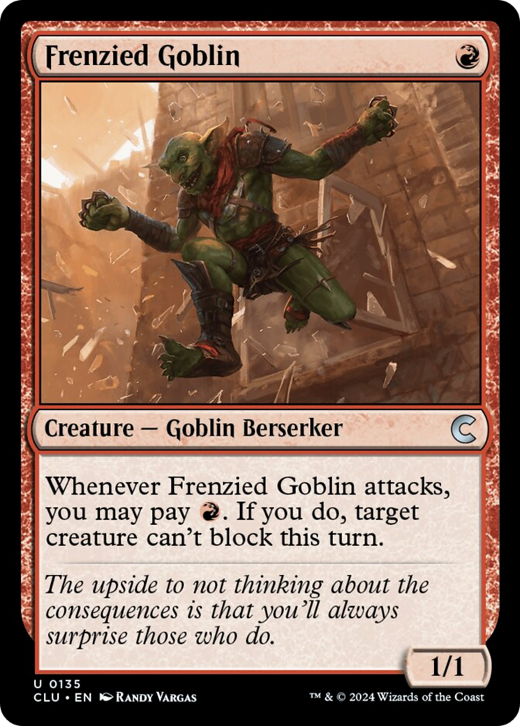 Frenzied Goblin [Ravnica: Clue Edition] | Dragon's Lair Comics and Fantasy Houston TX