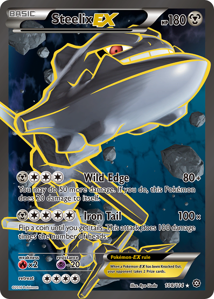 Steelix EX (108/114) [XY: Steam Siege] | Dragon's Lair Comics and Fantasy Houston TX