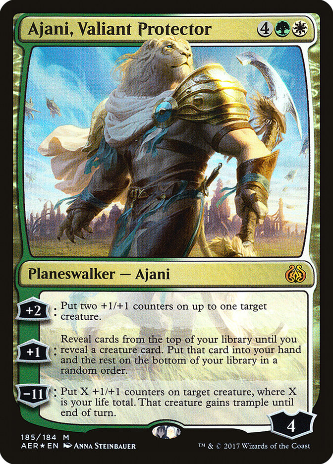 Ajani, Valiant Protector [Aether Revolt] | Dragon's Lair Comics and Fantasy Houston TX