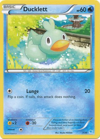 Ducklett (7/30) [XY: Trainer Kit 3 - Suicune] | Dragon's Lair Comics and Fantasy Houston TX