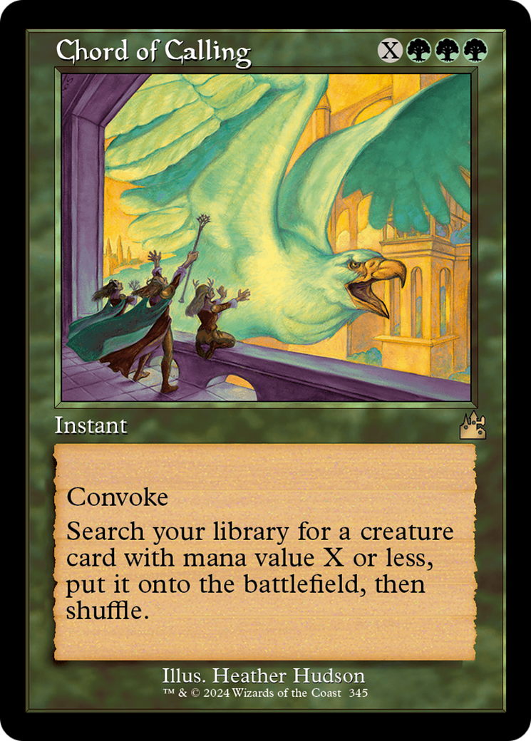 Chord of Calling (Retro Frame) [Ravnica Remastered] | Dragon's Lair Comics and Fantasy Houston TX