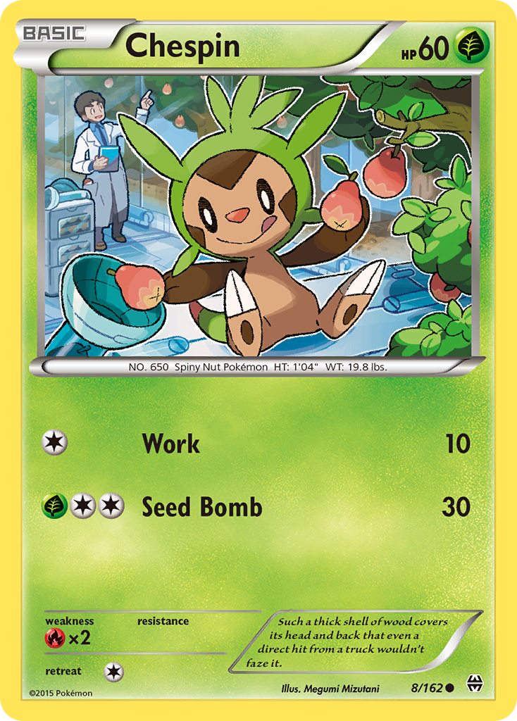 Chespin (8/162) [XY: BREAKthrough] | Dragon's Lair Comics and Fantasy Houston TX