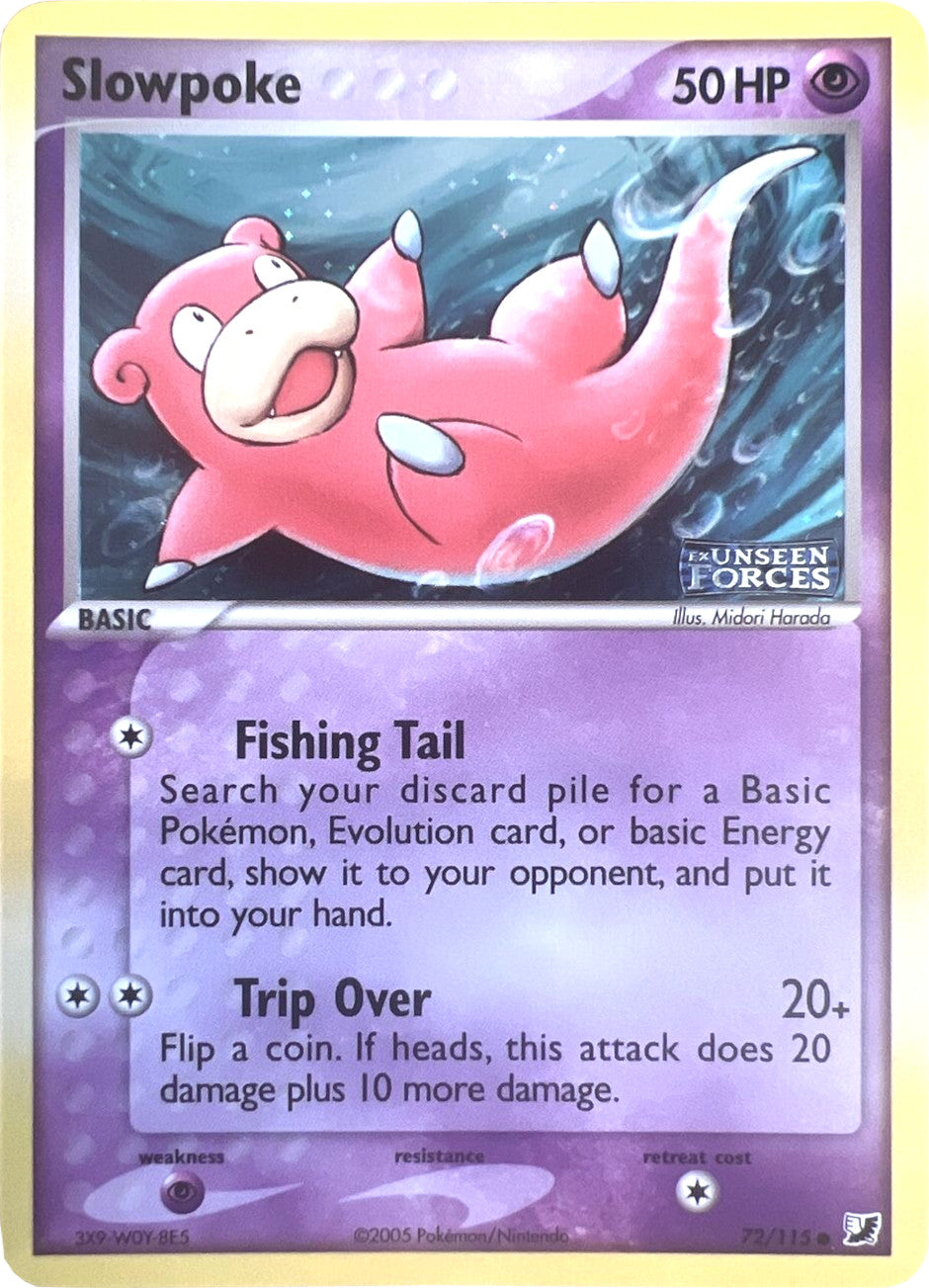 Slowpoke (72/115) (Stamped) [EX: Unseen Forces] | Dragon's Lair Comics and Fantasy Houston TX