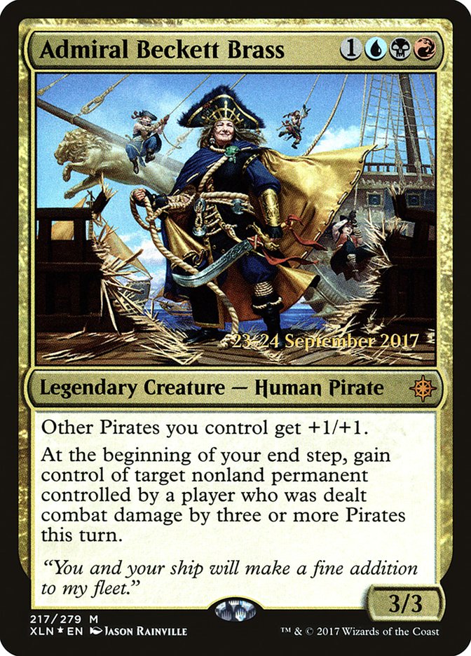 Admiral Beckett Brass [Ixalan Prerelease Promos] | Dragon's Lair Comics and Fantasy Houston TX