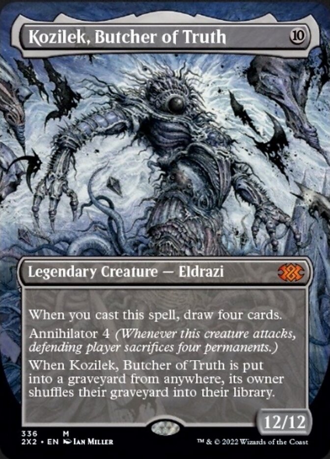 Kozilek, Butcher of Truth (Borderless Alternate Art) [Double Masters 2022] | Dragon's Lair Comics and Fantasy Houston TX