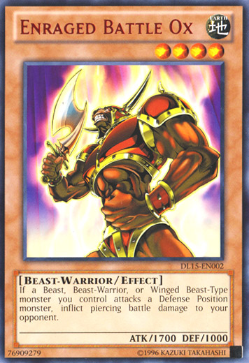 Enraged Battle Ox (Red) [DL15-EN002] Rare | Dragon's Lair Comics and Fantasy Houston TX