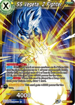 SS Vegeta, Z Fighter (BT17-084) [Ultimate Squad] | Dragon's Lair Comics and Fantasy Houston TX