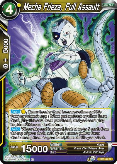 Mecha Frieza, Full Assault (EB1-42) [Battle Evolution Booster] | Dragon's Lair Comics and Fantasy Houston TX