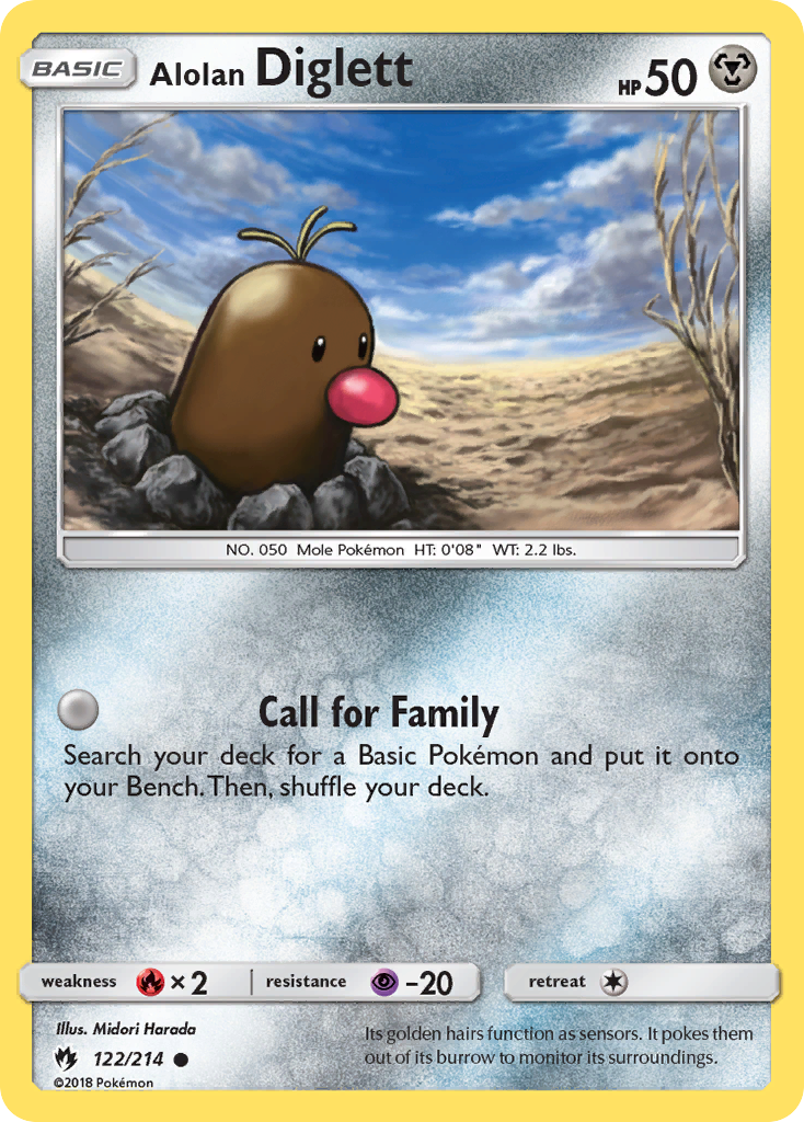 Alolan Diglett (122/214) [Sun & Moon: Lost Thunder] | Dragon's Lair Comics and Fantasy Houston TX