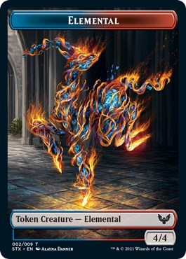 Elemental // Pest Double-Sided Token [Strixhaven: School of Mages Tokens] | Dragon's Lair Comics and Fantasy Houston TX