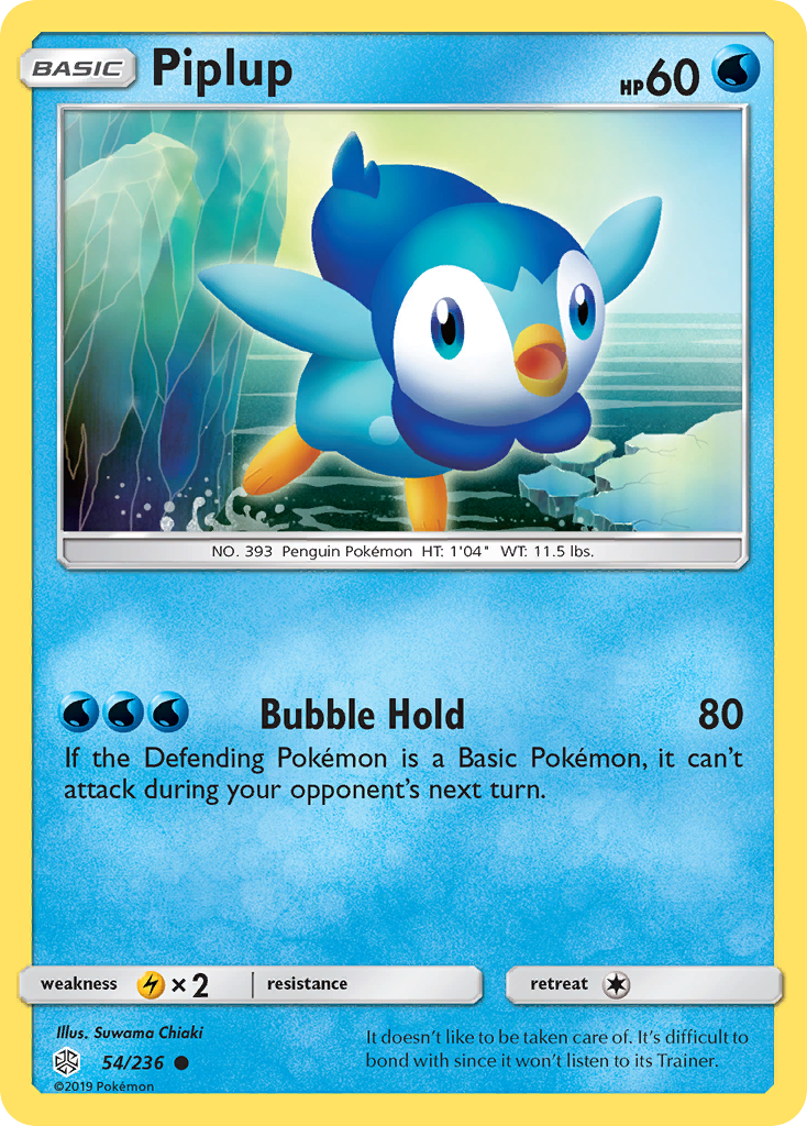 Piplup (54/236) [Sun & Moon: Cosmic Eclipse] | Dragon's Lair Comics and Fantasy Houston TX