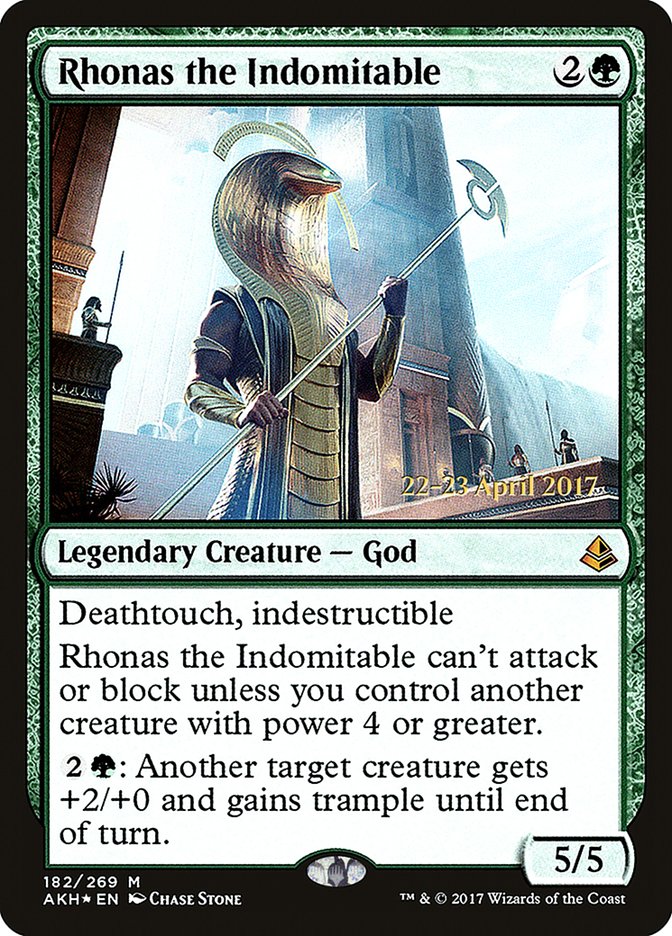 Rhonas the Indomitable [Amonkhet Prerelease Promos] | Dragon's Lair Comics and Fantasy Houston TX