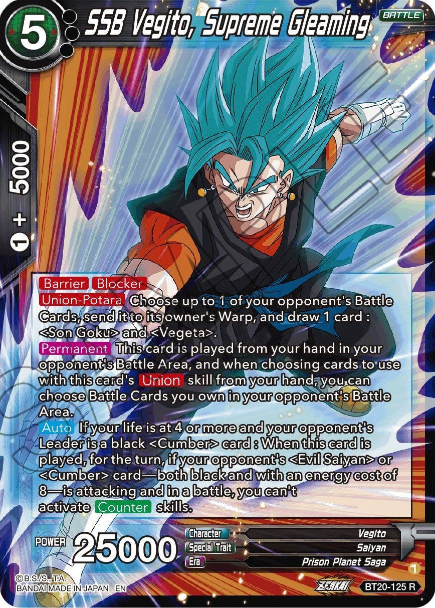 SSB Vegito, Supreme Gleaming (BT20-125) [Power Absorbed] | Dragon's Lair Comics and Fantasy Houston TX