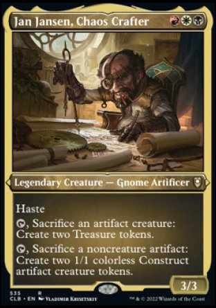 Jan Jansen, Chaos Crafter (Foil Etched) [Commander Legends: Battle for Baldur's Gate] | Dragon's Lair Comics and Fantasy Houston TX