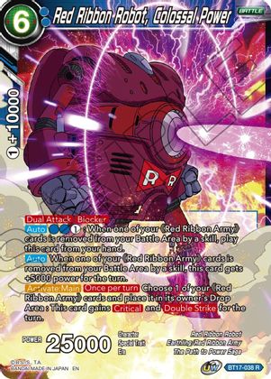 Red Ribbon Robot, Colossal Power (BT17-038) [Ultimate Squad] | Dragon's Lair Comics and Fantasy Houston TX