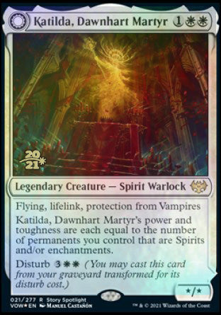 Katilda, Dawnhart Martyr // Katilda's Rising Dawn [Innistrad: Crimson Vow Prerelease Promos] | Dragon's Lair Comics and Fantasy Houston TX