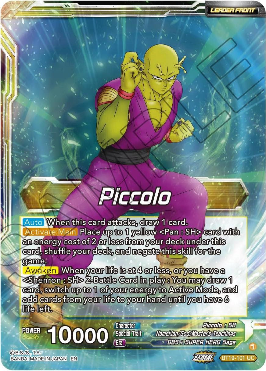 Piccolo // Piccolo, Yet Unseen Power (BT19-101) [Fighter's Ambition] | Dragon's Lair Comics and Fantasy Houston TX