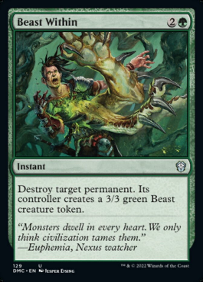 Beast Within [Dominaria United Commander] | Dragon's Lair Comics and Fantasy Houston TX