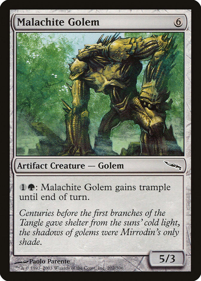 Malachite Golem [Mirrodin] | Dragon's Lair Comics and Fantasy Houston TX