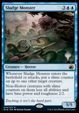 Sludge Monster (Promo Pack) [Innistrad: Midnight Hunt Promos] | Dragon's Lair Comics and Fantasy Houston TX