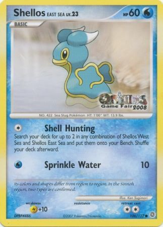 Shellos East Sea (106/132) (Origins Game Fair 2008) [Nintendo: Black Star Promos] | Dragon's Lair Comics and Fantasy Houston TX