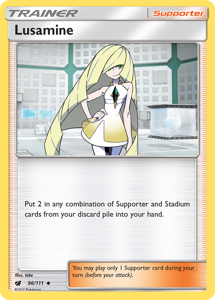 Lusamine (96/111) [Sun & Moon: Crimson Invasion] | Dragon's Lair Comics and Fantasy Houston TX