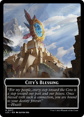 City's Blessing // Vampire (0004) Double-Sided Token [The Lost Caverns of Ixalan Commander Tokens] | Dragon's Lair Comics and Fantasy Houston TX