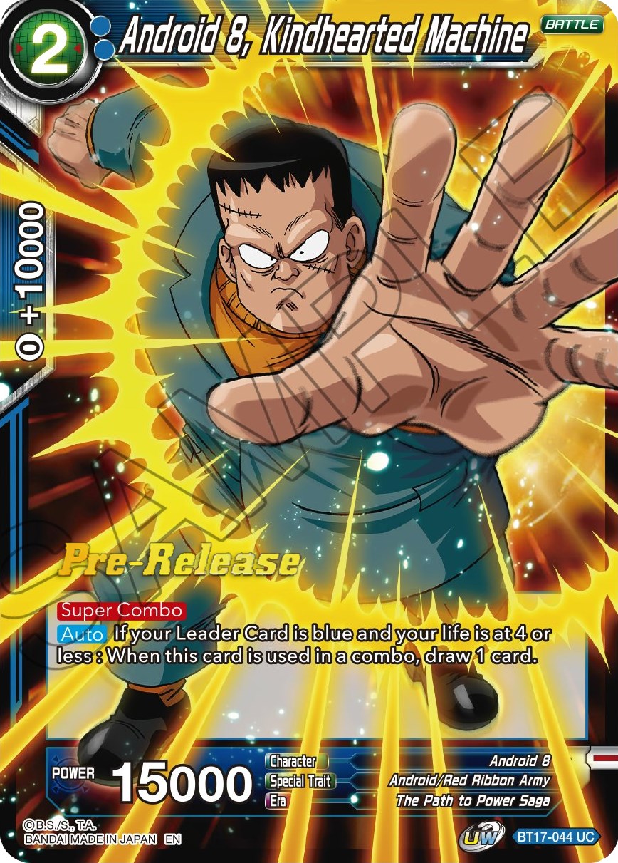 Android 8, Kindhearted Machine (BT17-044) [Ultimate Squad Prerelease Promos] | Dragon's Lair Comics and Fantasy Houston TX