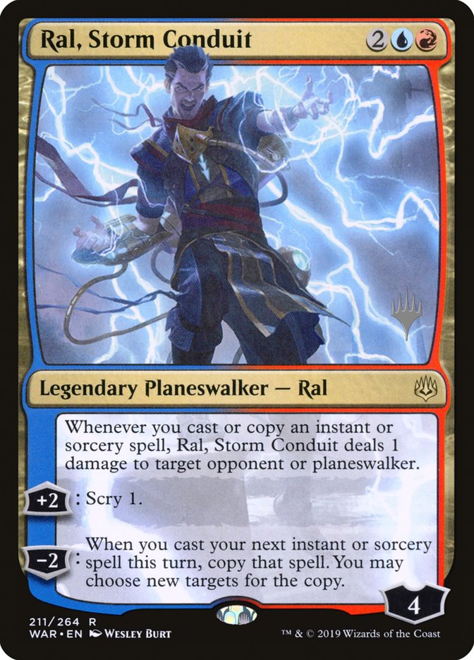 Ral, Storm Conduit (Promo Pack) [War of the Spark Promos] | Dragon's Lair Comics and Fantasy Houston TX