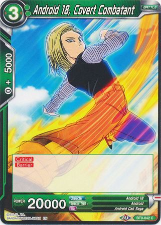 Android 18, Covert Combatant (BT9-042) [Universal Onslaught] | Dragon's Lair Comics and Fantasy Houston TX